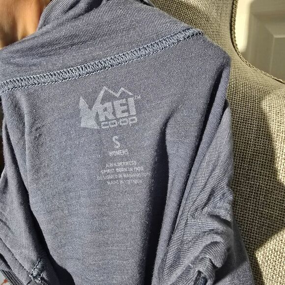 REI merino Wool Quarter Zip Baselayer - Picture 4 of 5